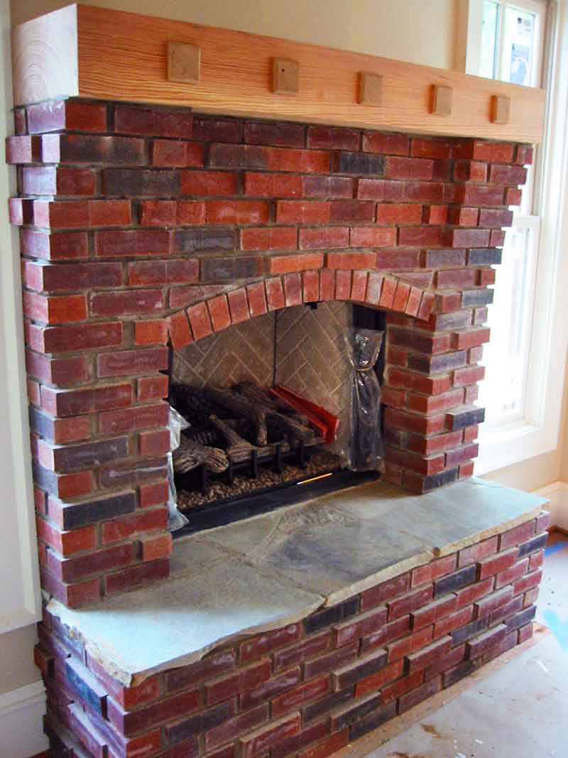 Brick Fireplace