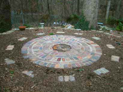 Wedding Circle with Reclaimed Bricks