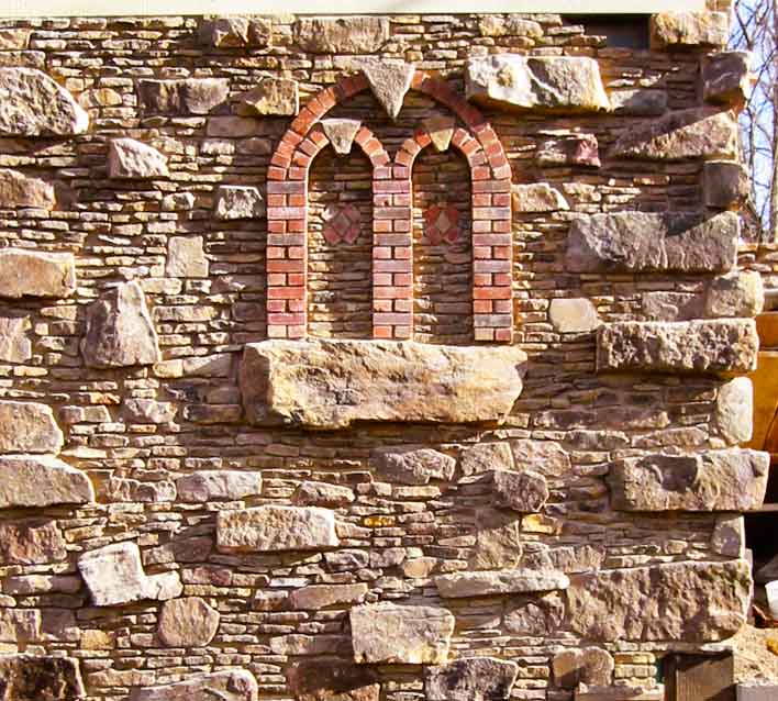 Gothic Windows, Brick and Stone