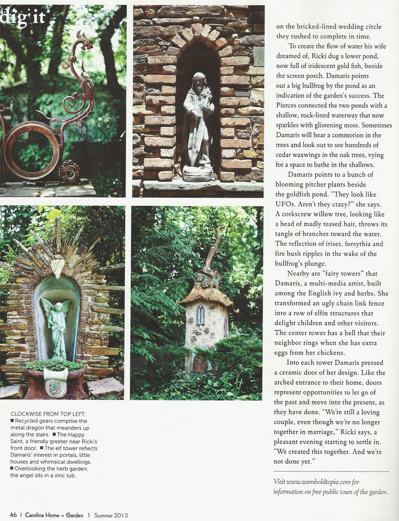 Western North Carolina Home And Garden Magazine 2013 Wamboldtopia P46