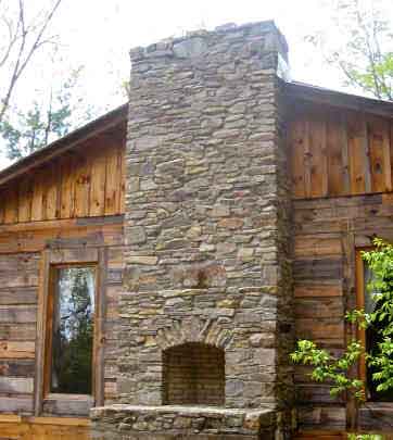 Chimney with Outdoor Fireplace