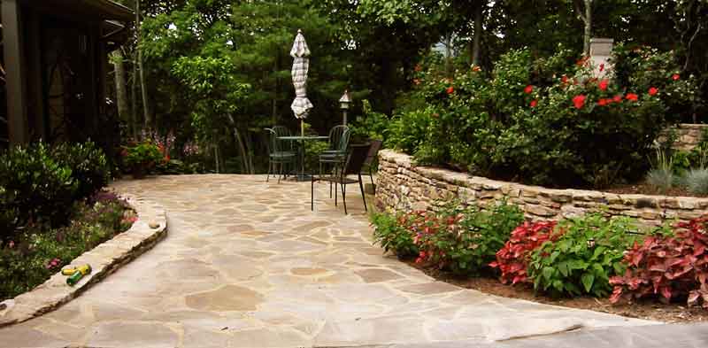 Stone Patio and Wall in SC