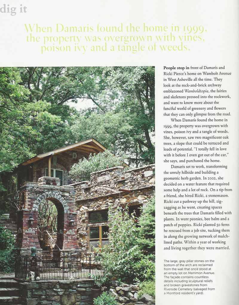 Western North Carolina Home And Garden Magazine 2013 Wamboldtopia P44